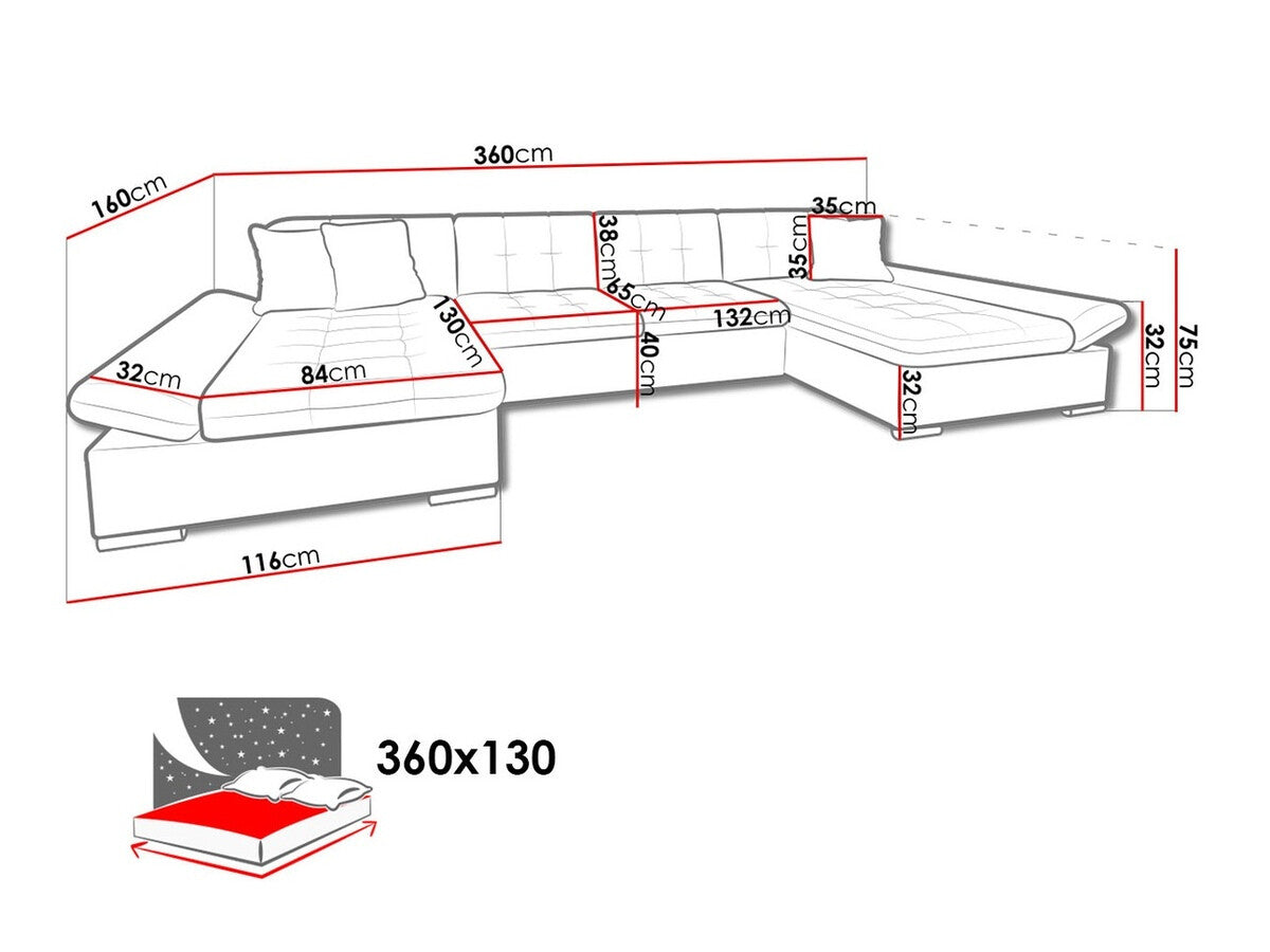 Minkštas kampas 106080