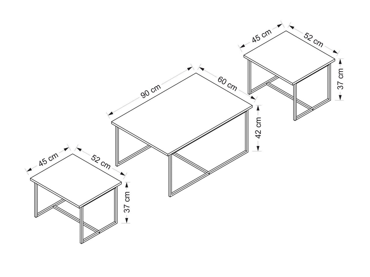 Žurnalinių staliukų komplektas 504773