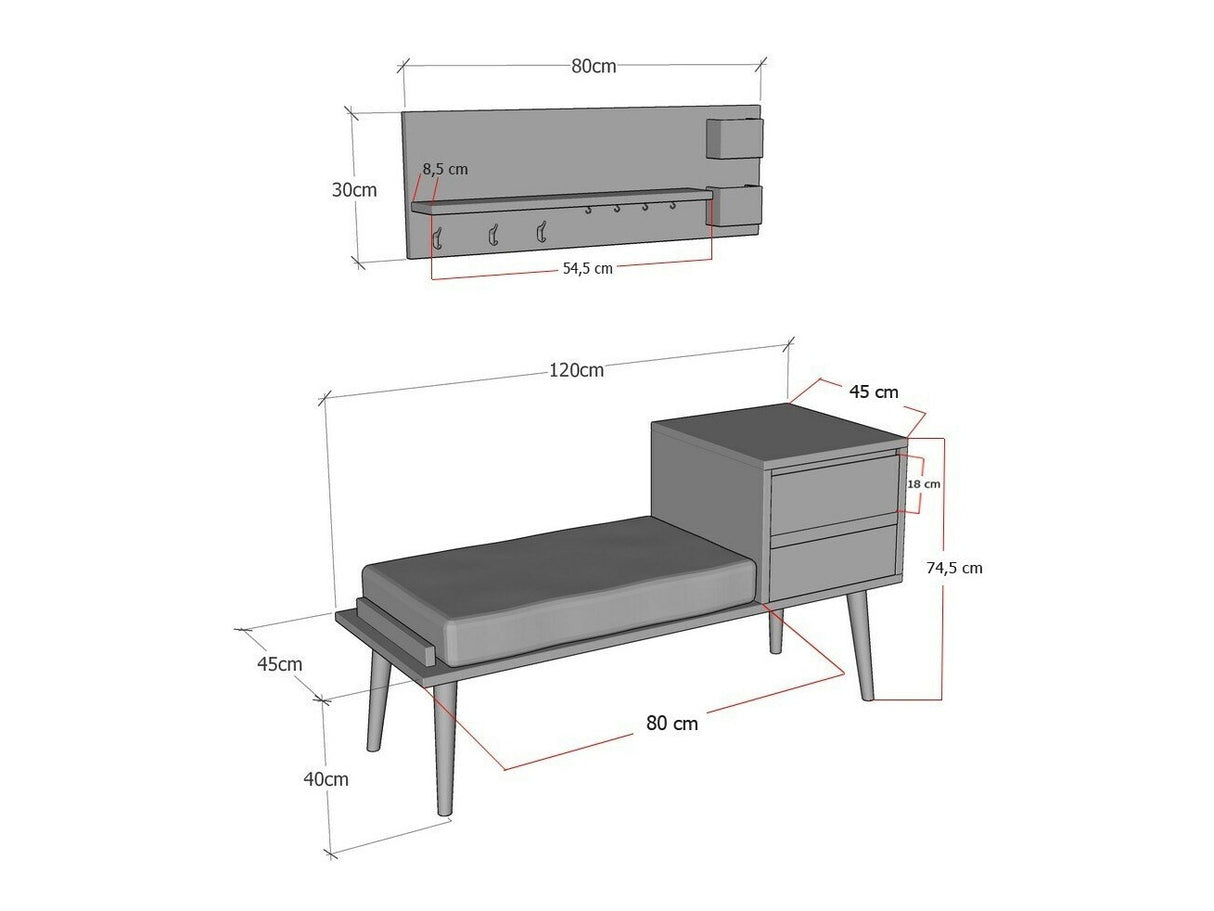 Prieškambario komplektas 508372