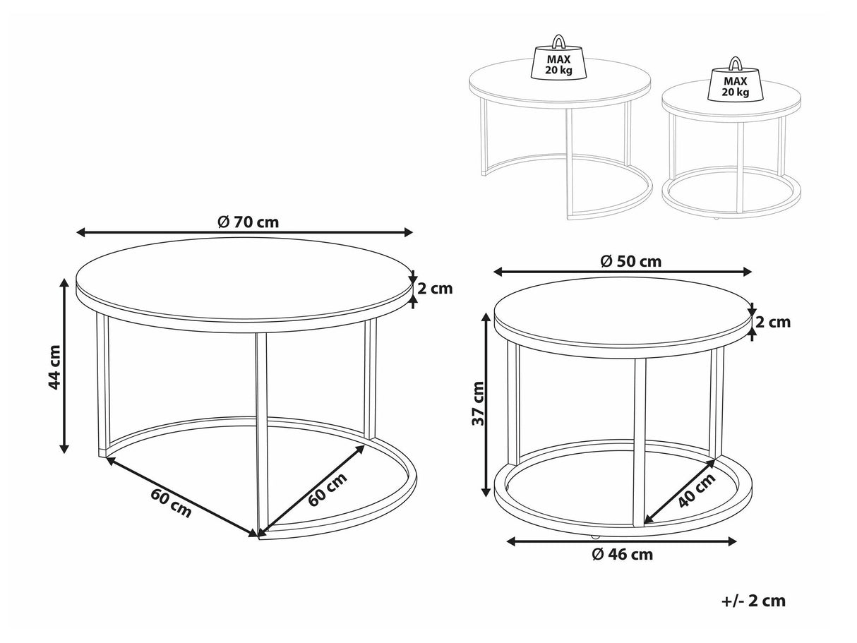 Žurnalinių staliukų komplektas 531109