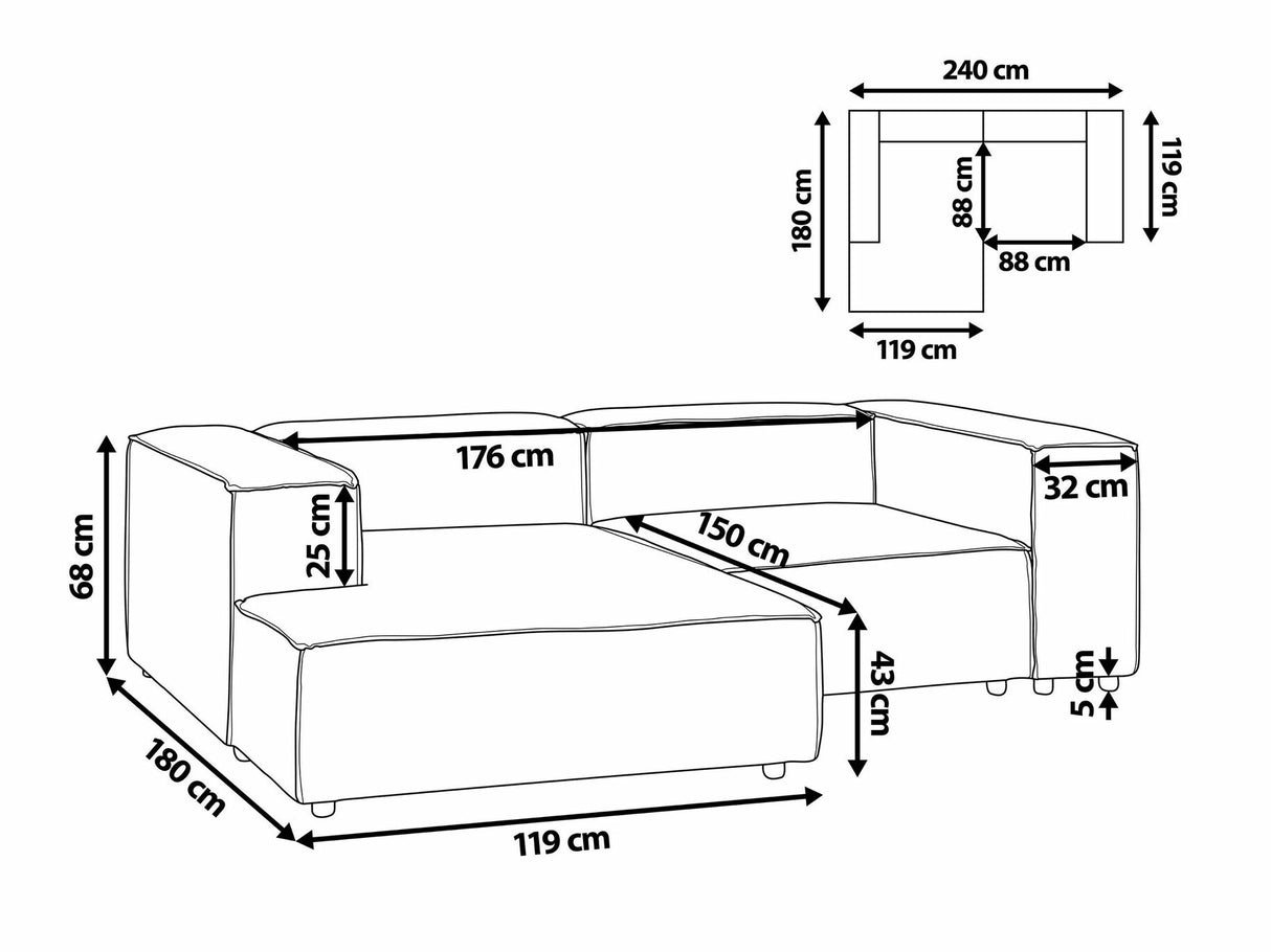 Modulinis minkštas kampas 534803