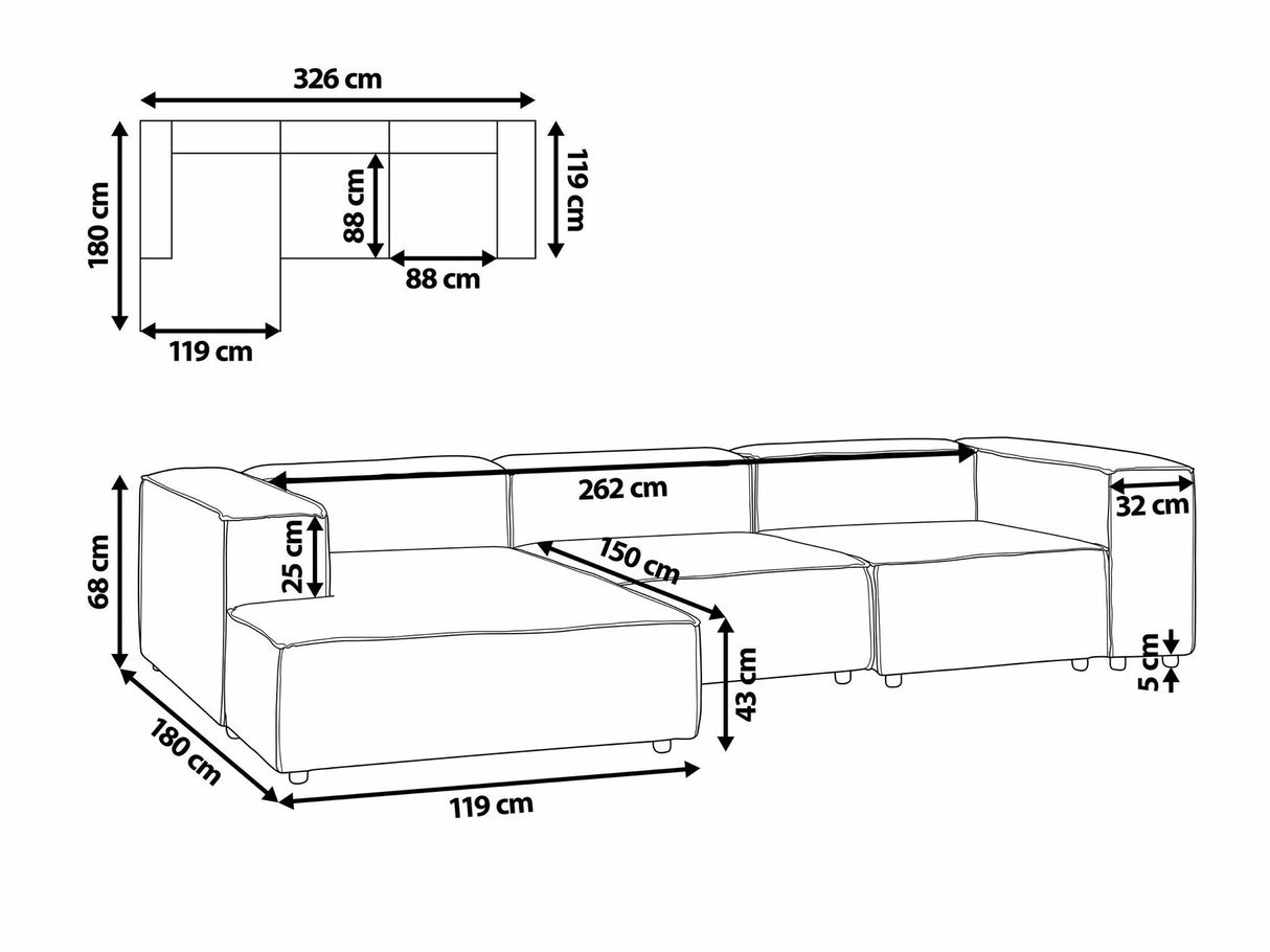 Modulinis minkštas kampas 534956