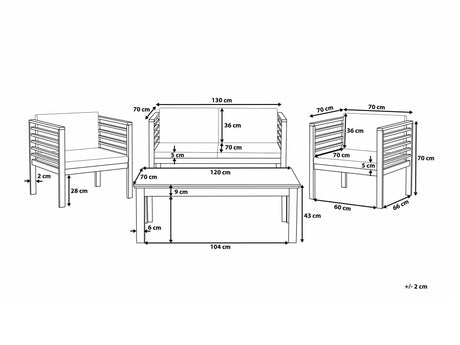 Lauko baldų komplektas 540537