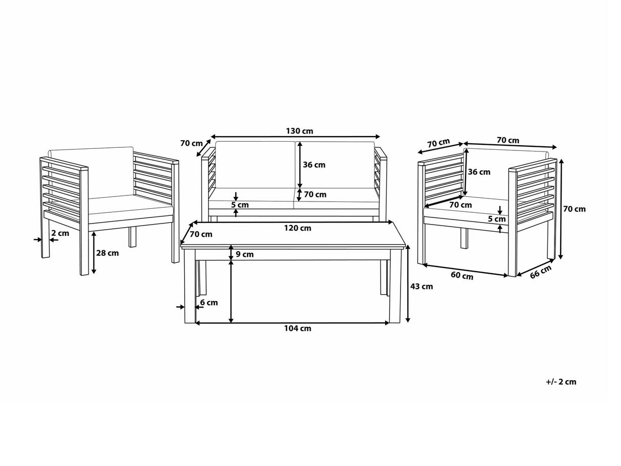 Lauko baldų komplektas 540537