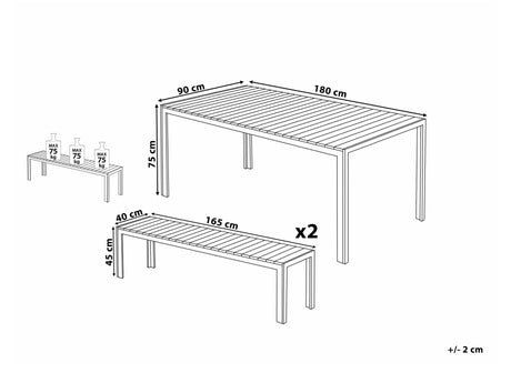 Stalo ir kėdžių komplektas 540894