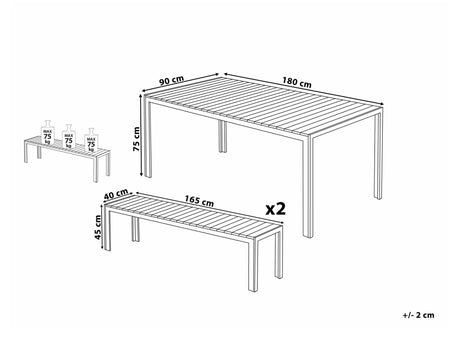 Stalo ir kėdžių komplektas 540894