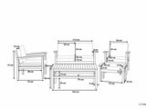 Lauko baldų komplektas 541338