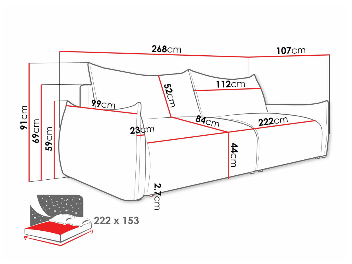 Sofa lova 558522