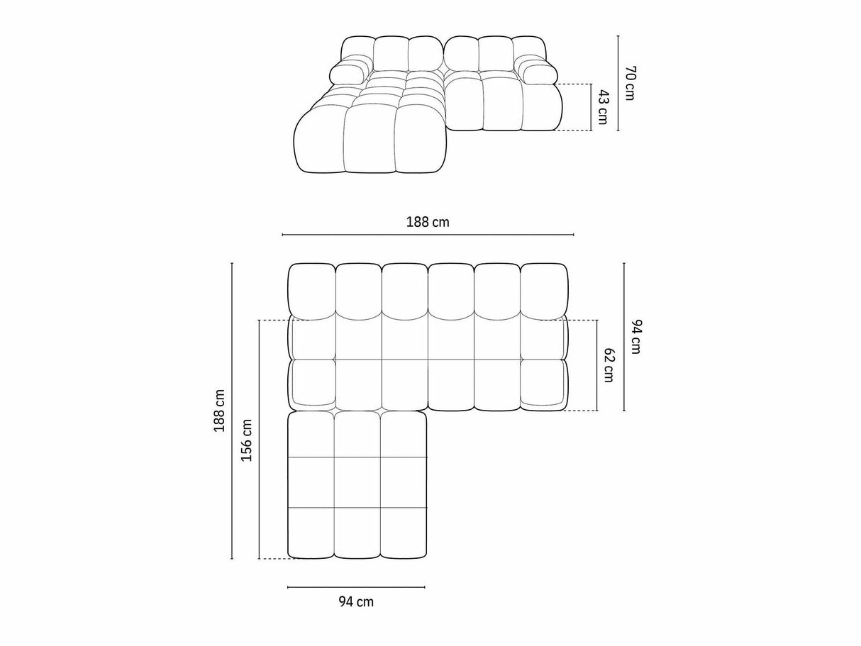 Modulinis minkštas kampas 539980 3790350