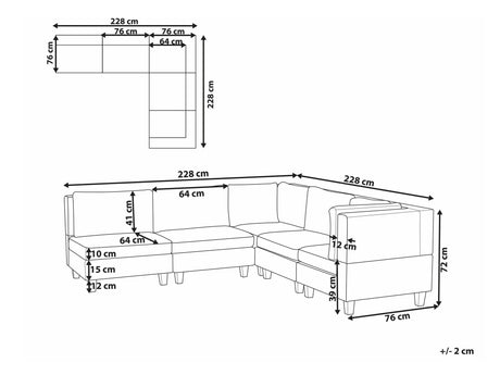 Modulinis minkštas kampas 569061