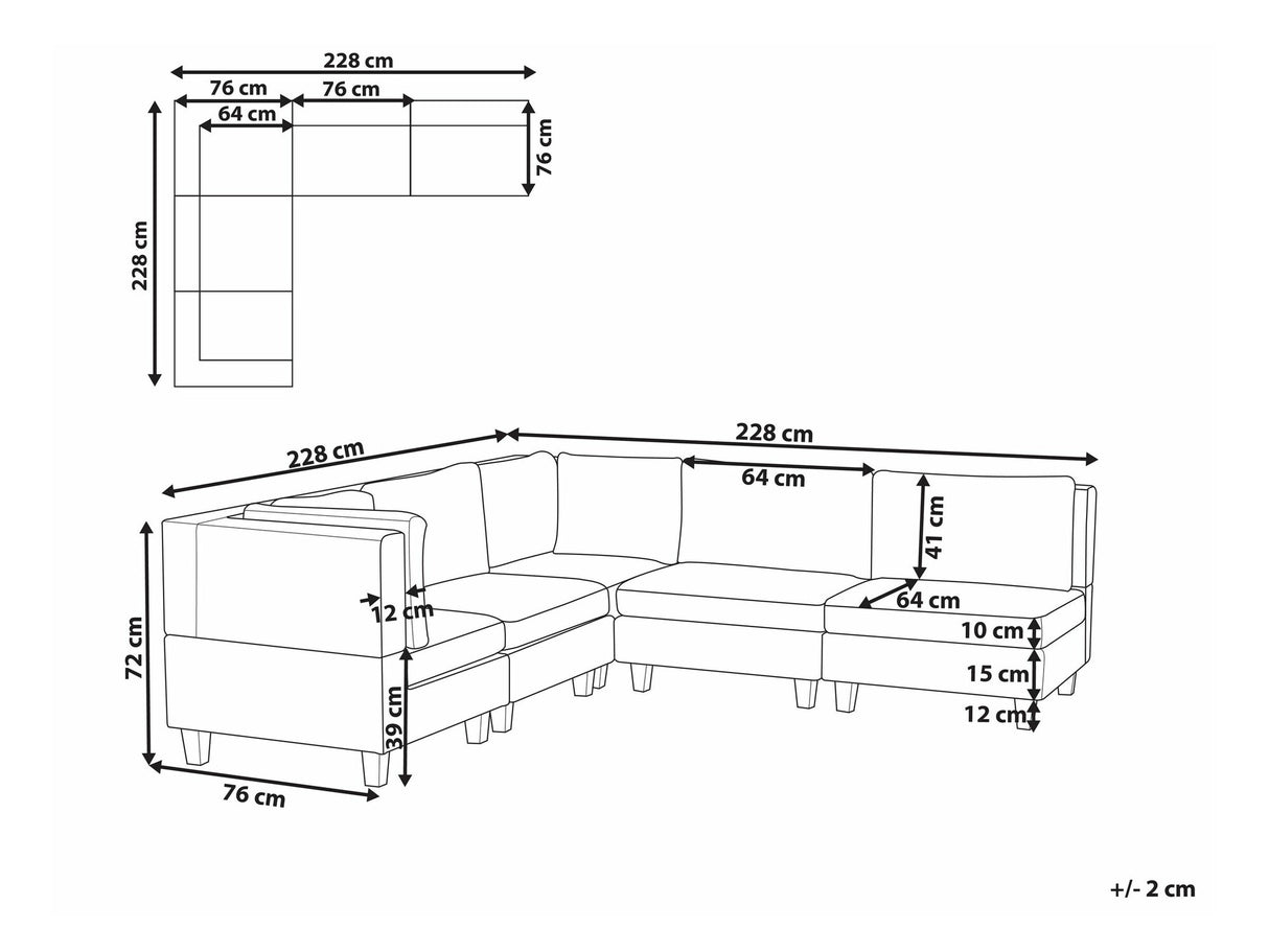 Modulinis minkštas kampas 569061