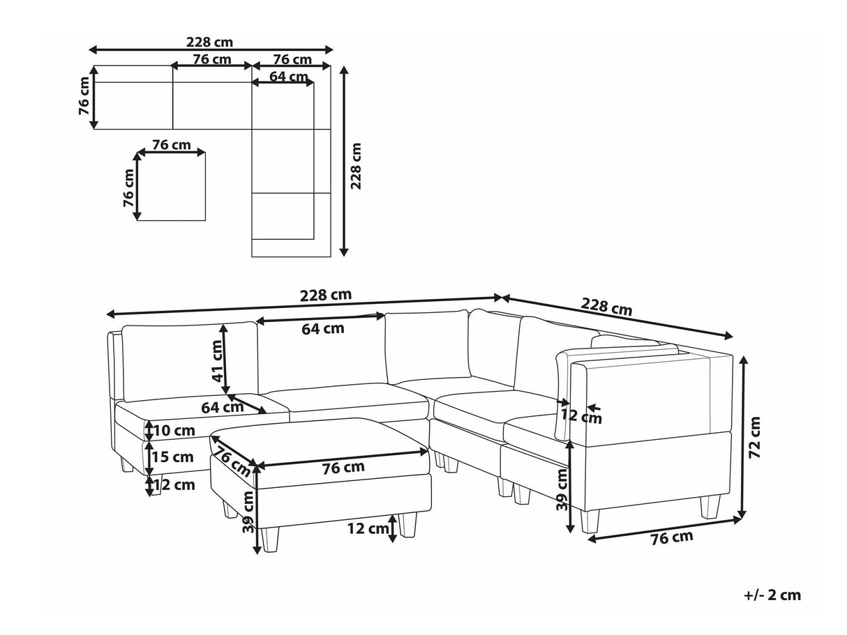 Modulinis minkštas kampas 569061