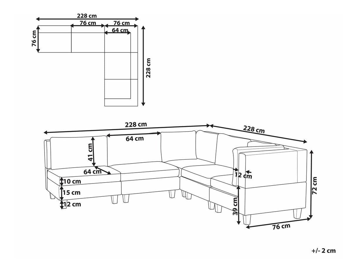 Modulinis minkštas kampas 569061