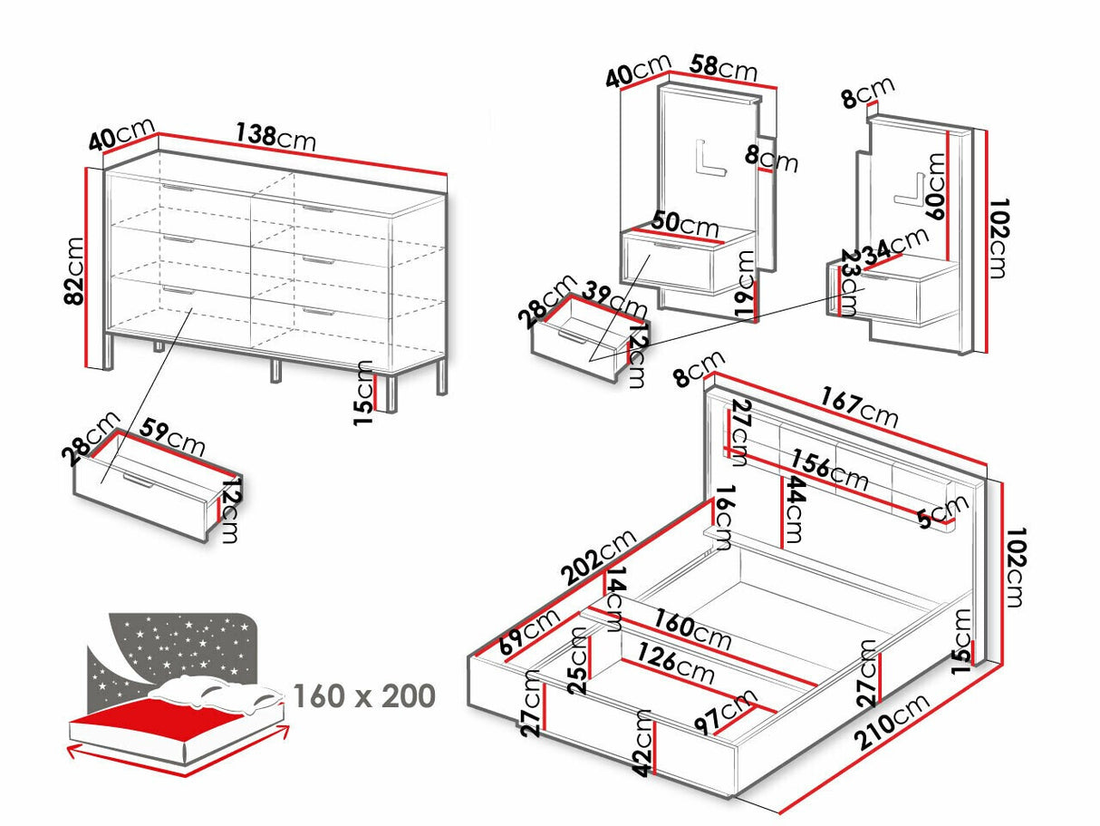 Miegamojo komplektas 516196 3853348