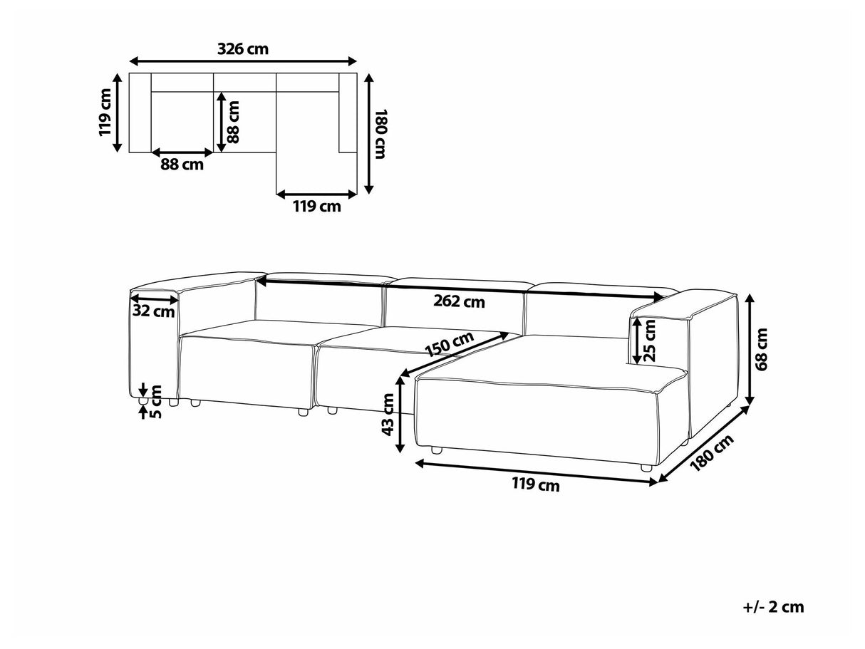 Modulinis minkštas kampas 574552