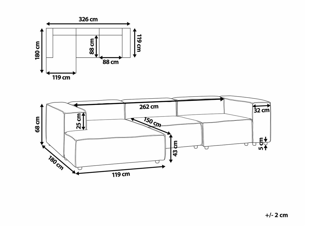 Modulinis minkštas kampas 574552