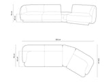Modulinis minkštas kampas 583167