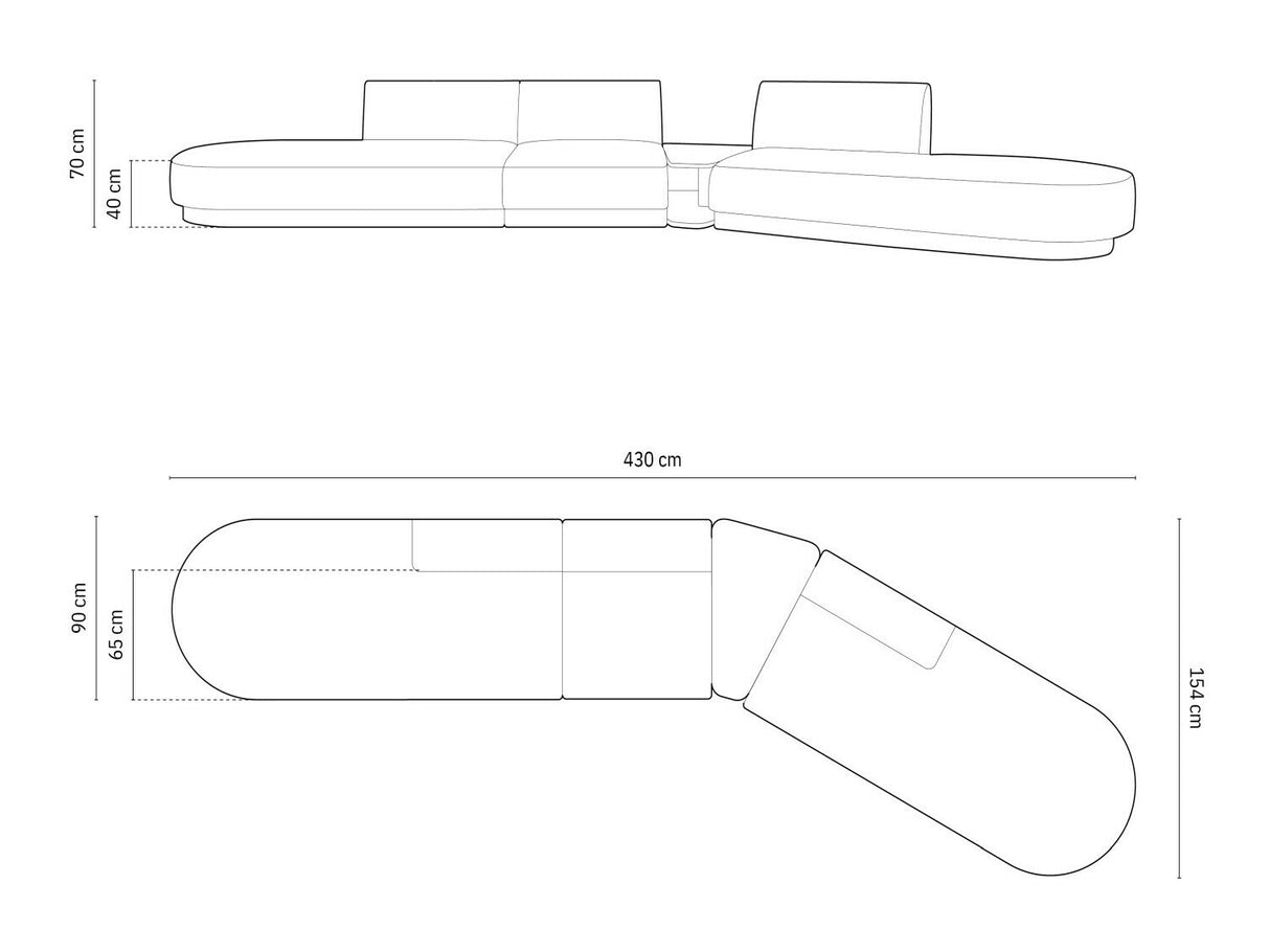 Modulinis minkštas kampas 583365