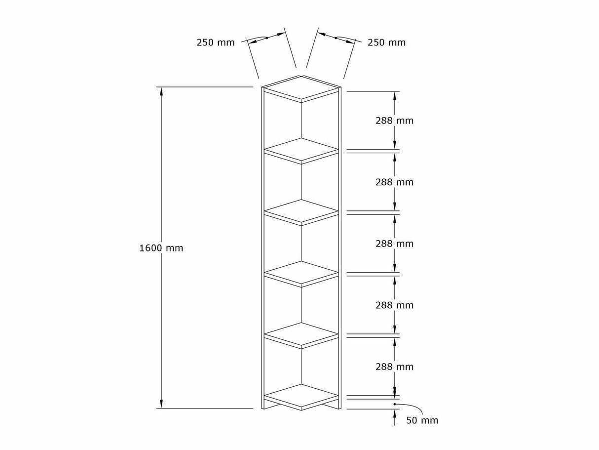 Kampinė lentyna 585762