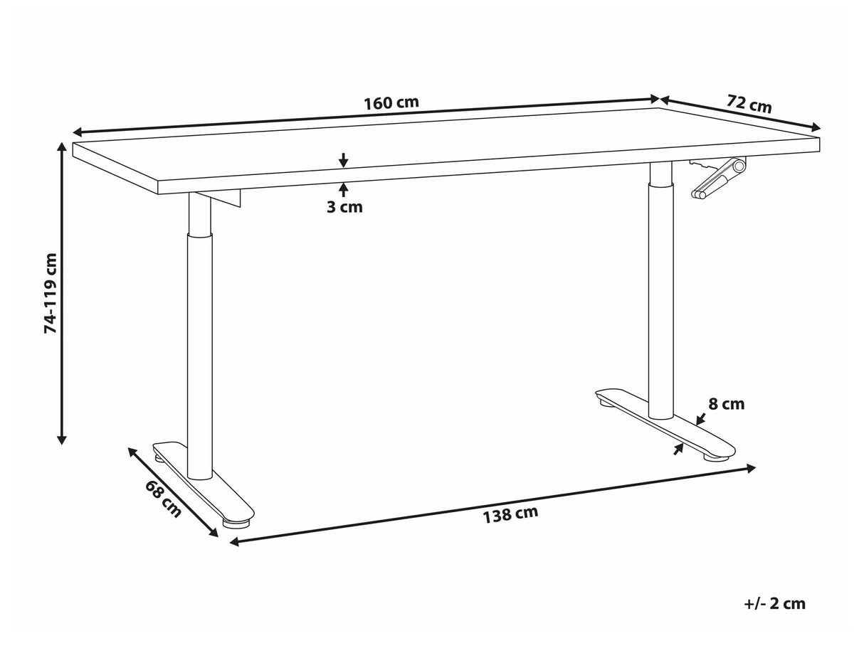 Reguliuojamo aukščio darbo stalas 590456