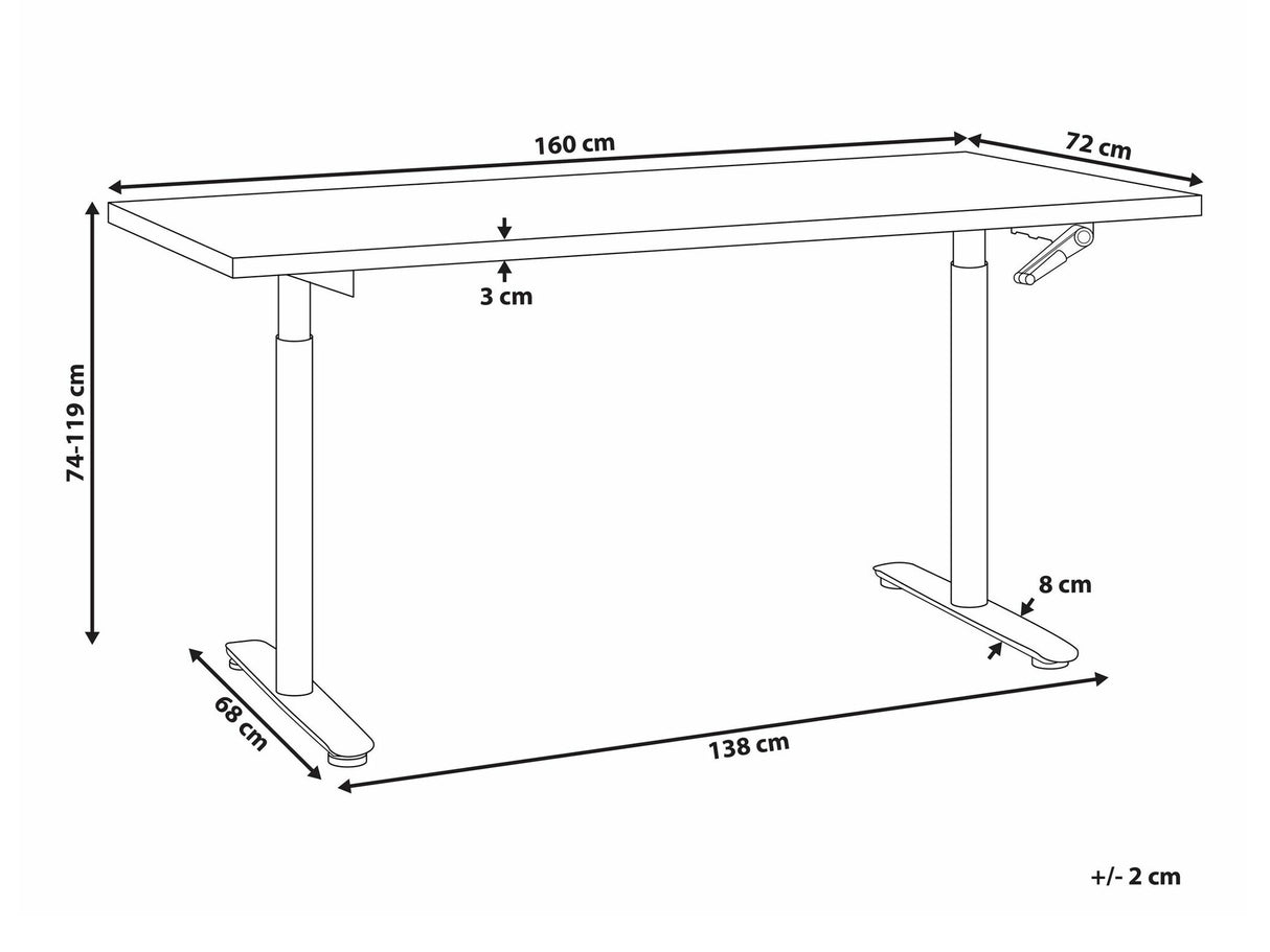 Reguliuojamo aukščio darbo stalas 590456
