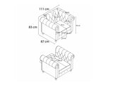 Chesterfield fotelis 525414