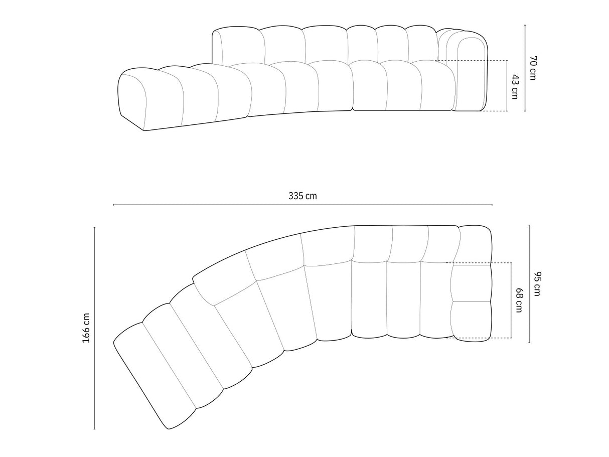 Modulinis minkštas kampas 592648