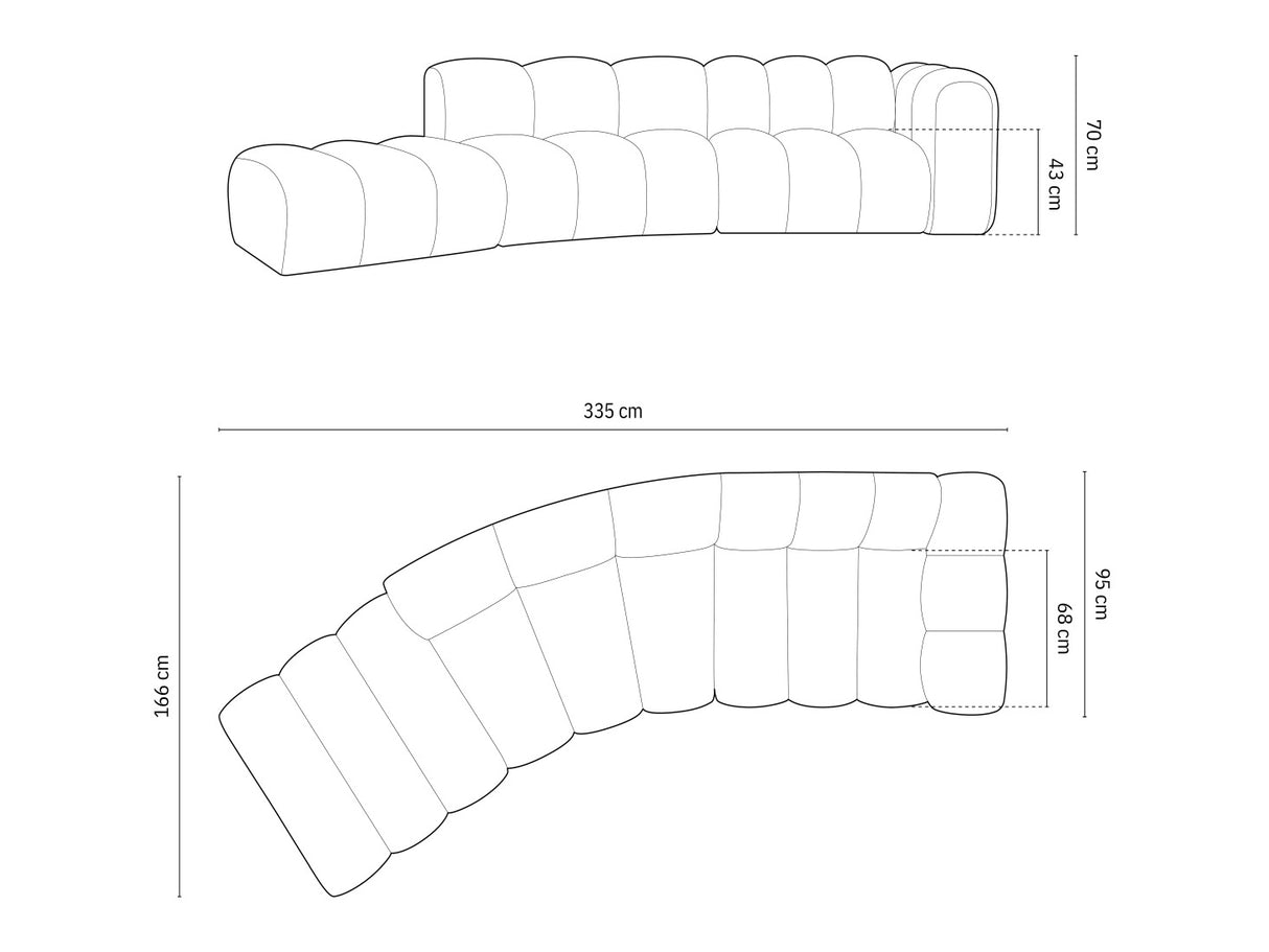 Modulinis minkštas kampas 592648