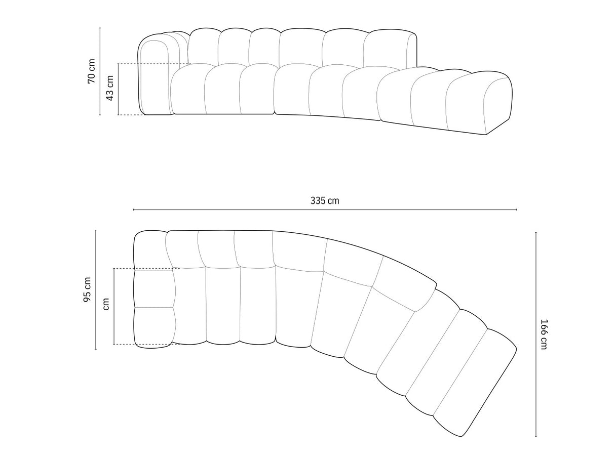 Modulinis minkštas kampas 592648