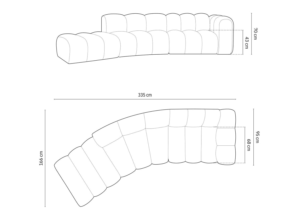 Modulinis minkštas kampas 592648
