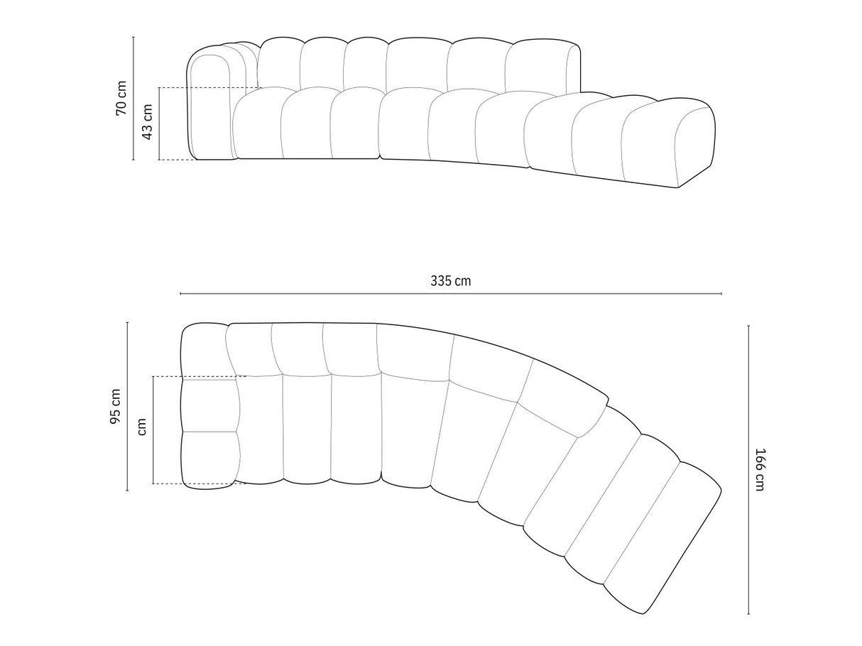 Modulinis minkštas kampas 592648