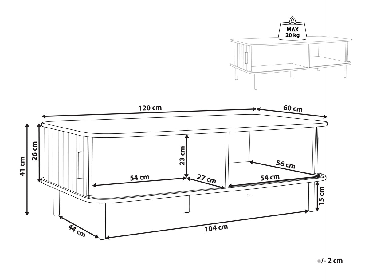 Žurnalinis staliukas 595580