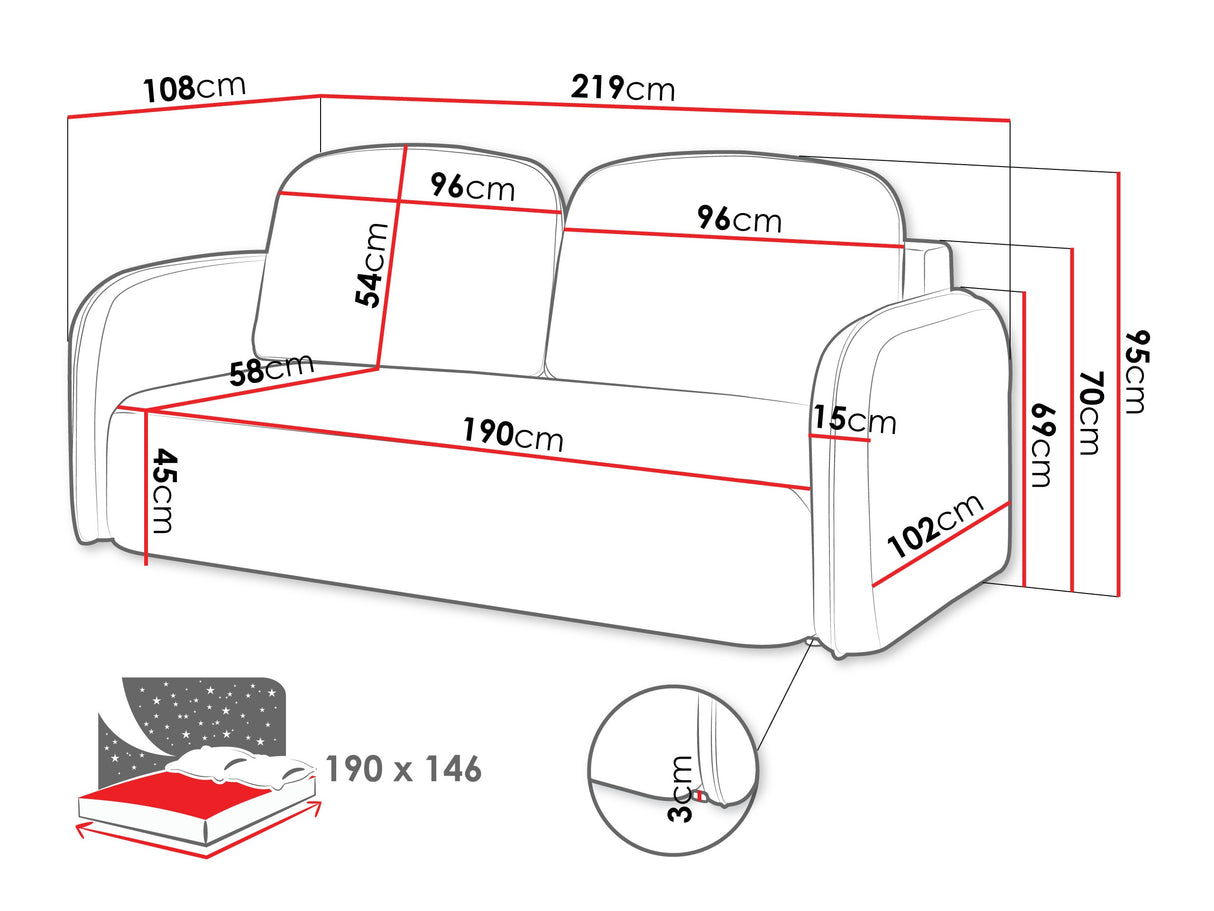 Sofa lova 596140