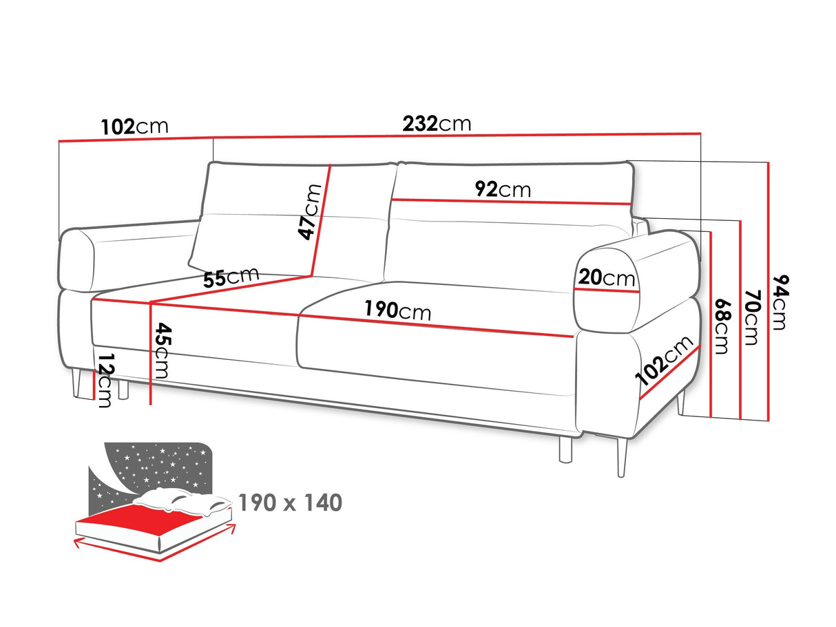 Sofa lova 596250