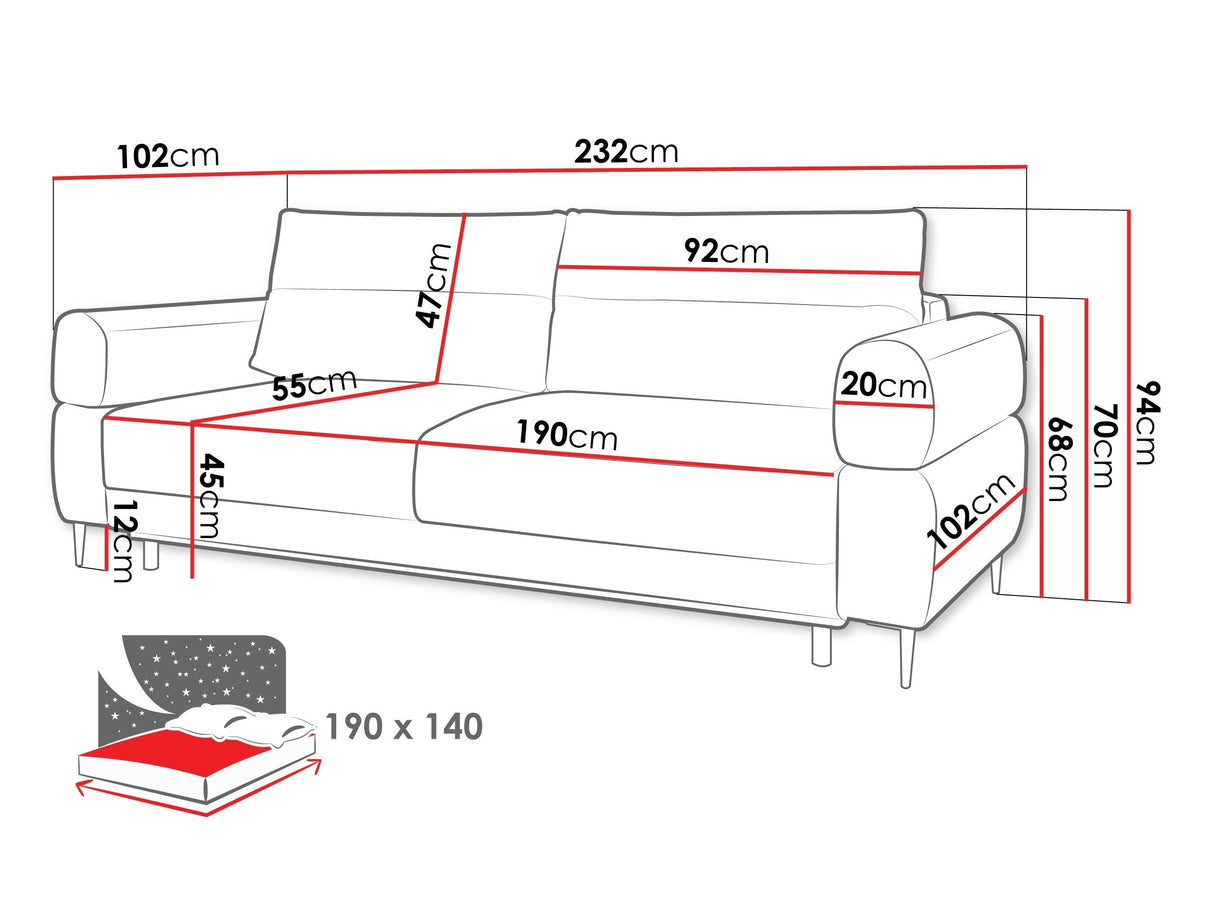 Sofa lova 596250