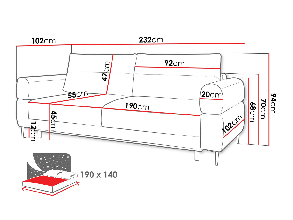 Sofa lova 596250
