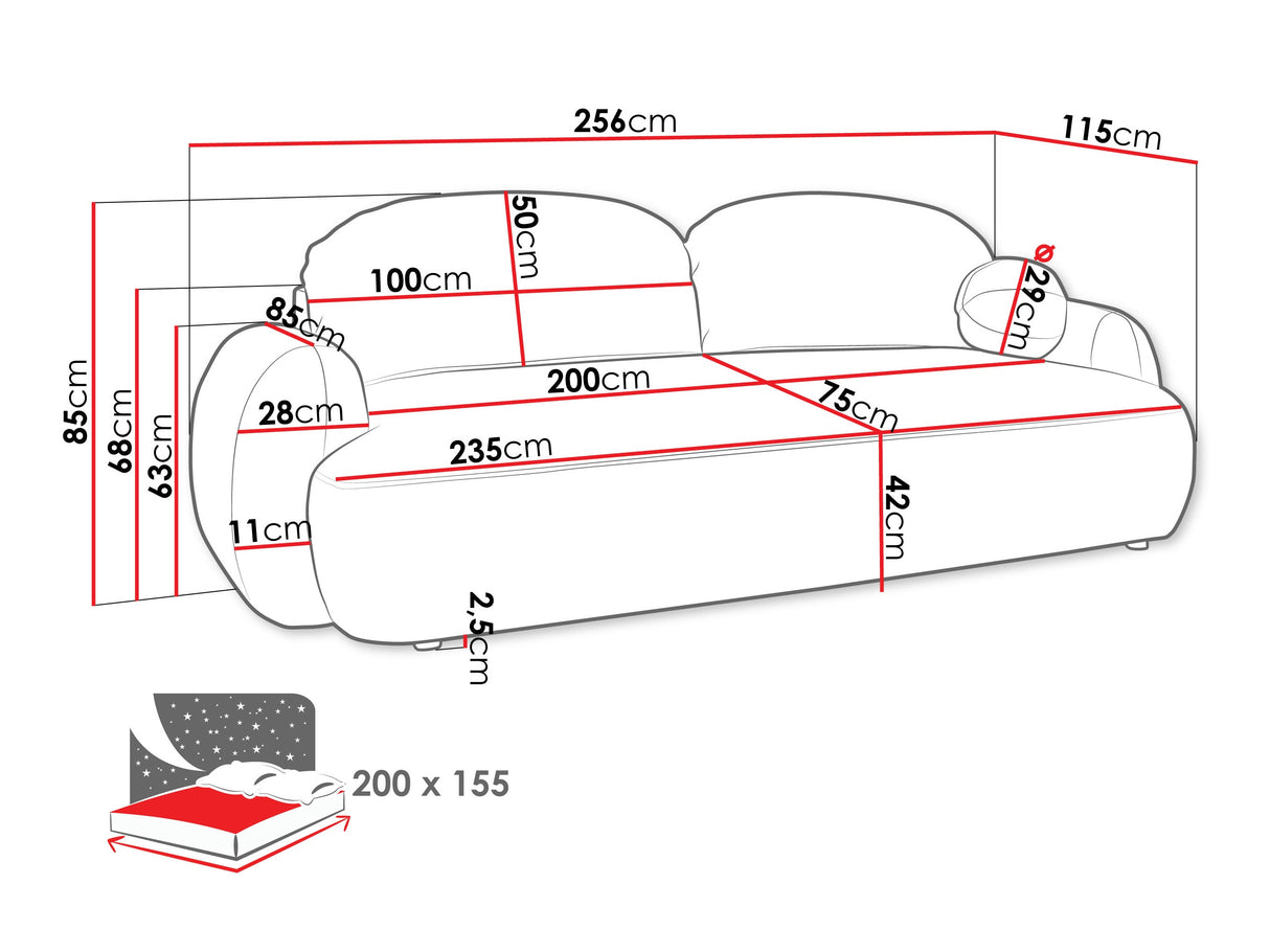 Sofa lova 596937