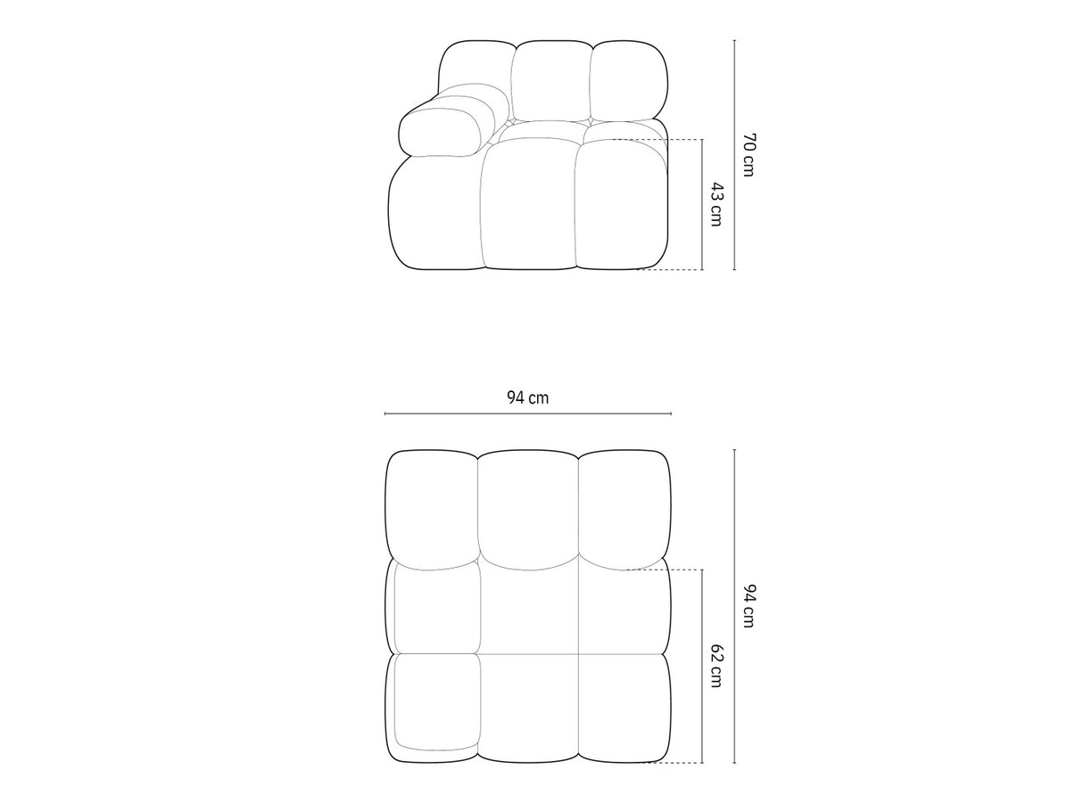 Modulinis fotelis 540154