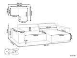 Modulinis minkštas kampas 605116