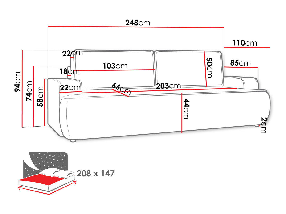 Sofa lova 609836