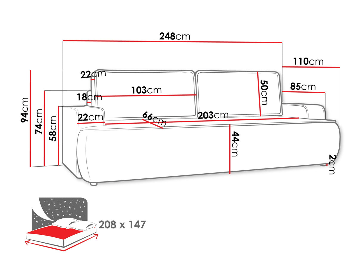 Sofa lova 609836