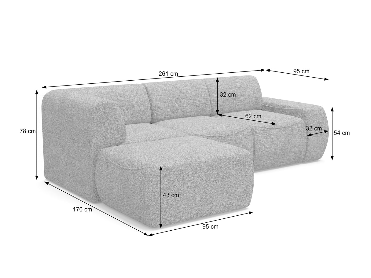 Modulinis minkštas kampas 613269