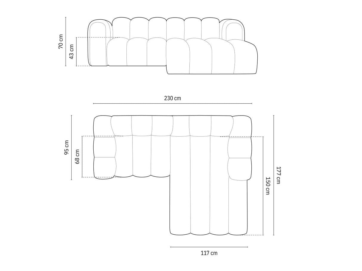Modulinis minkštas kampas 592315
