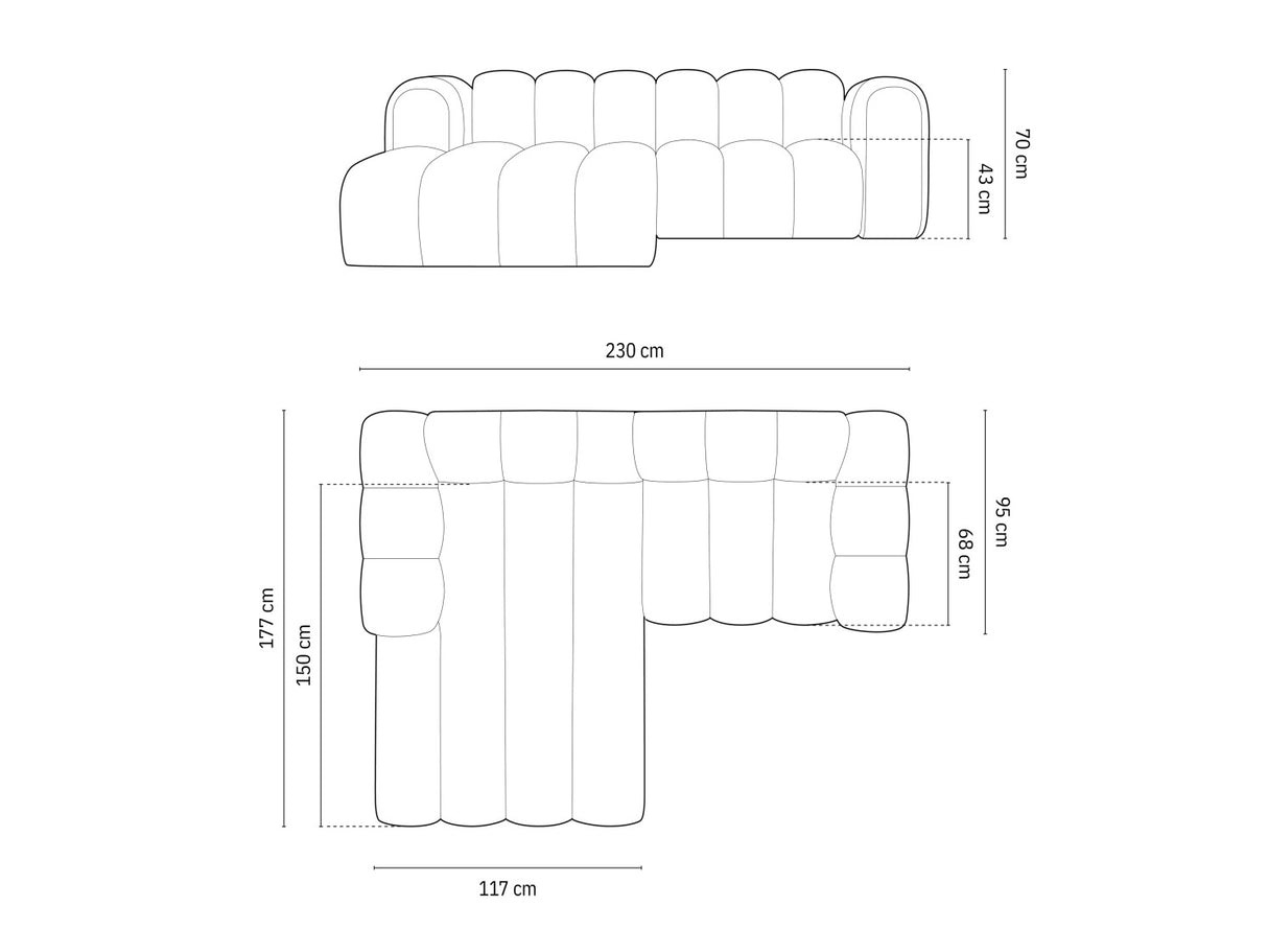 Modulinis minkštas kampas 592315