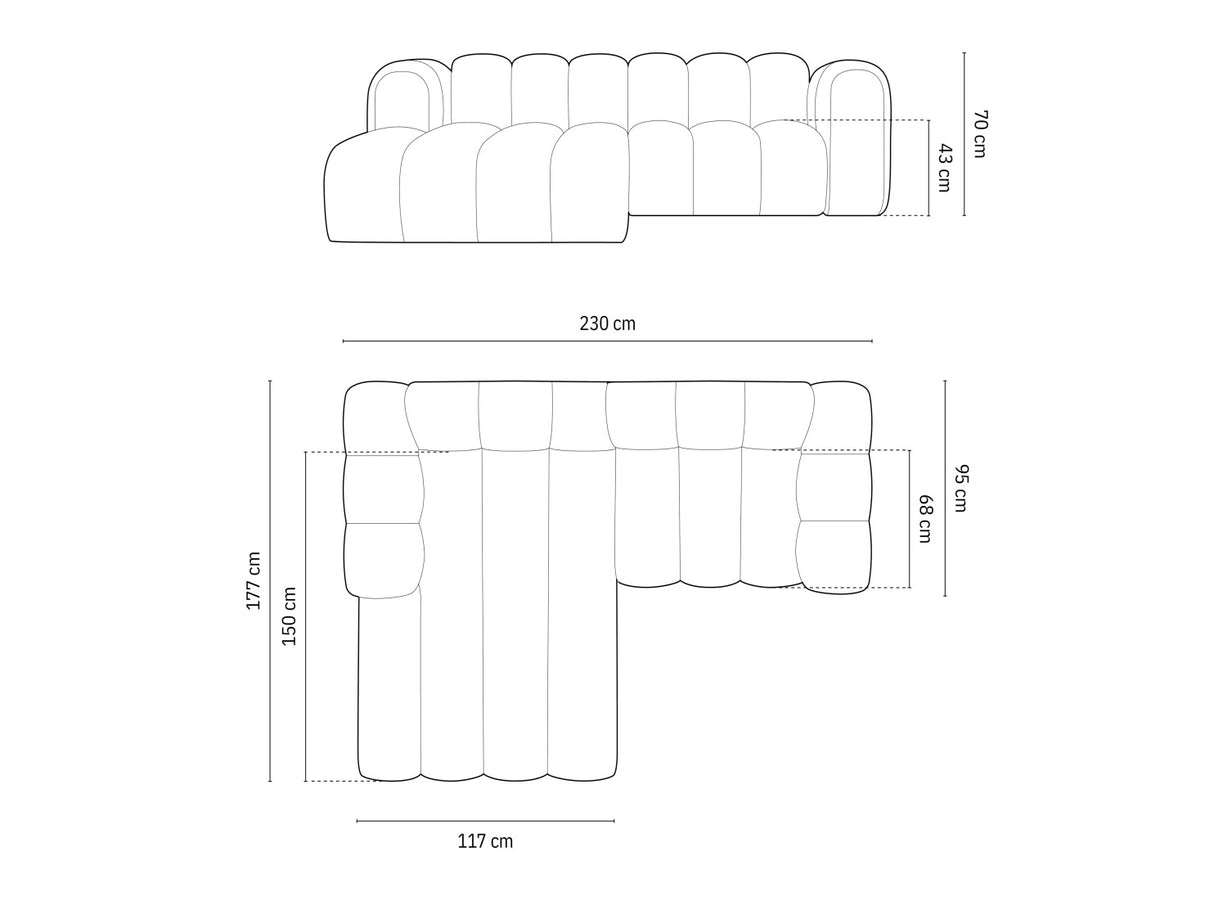 Modulinis minkštas kampas 592315