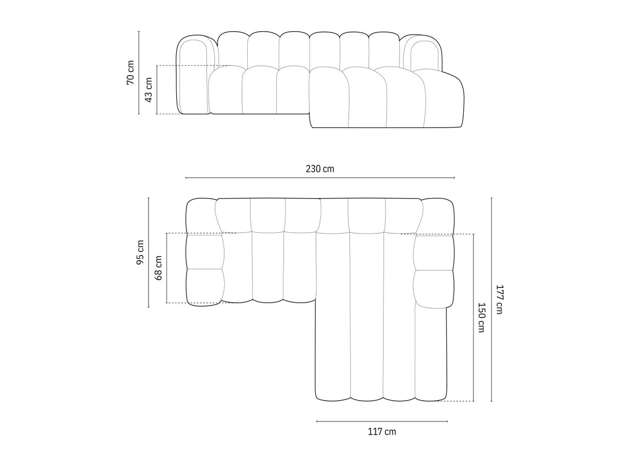Modulinis minkštas kampas 592315