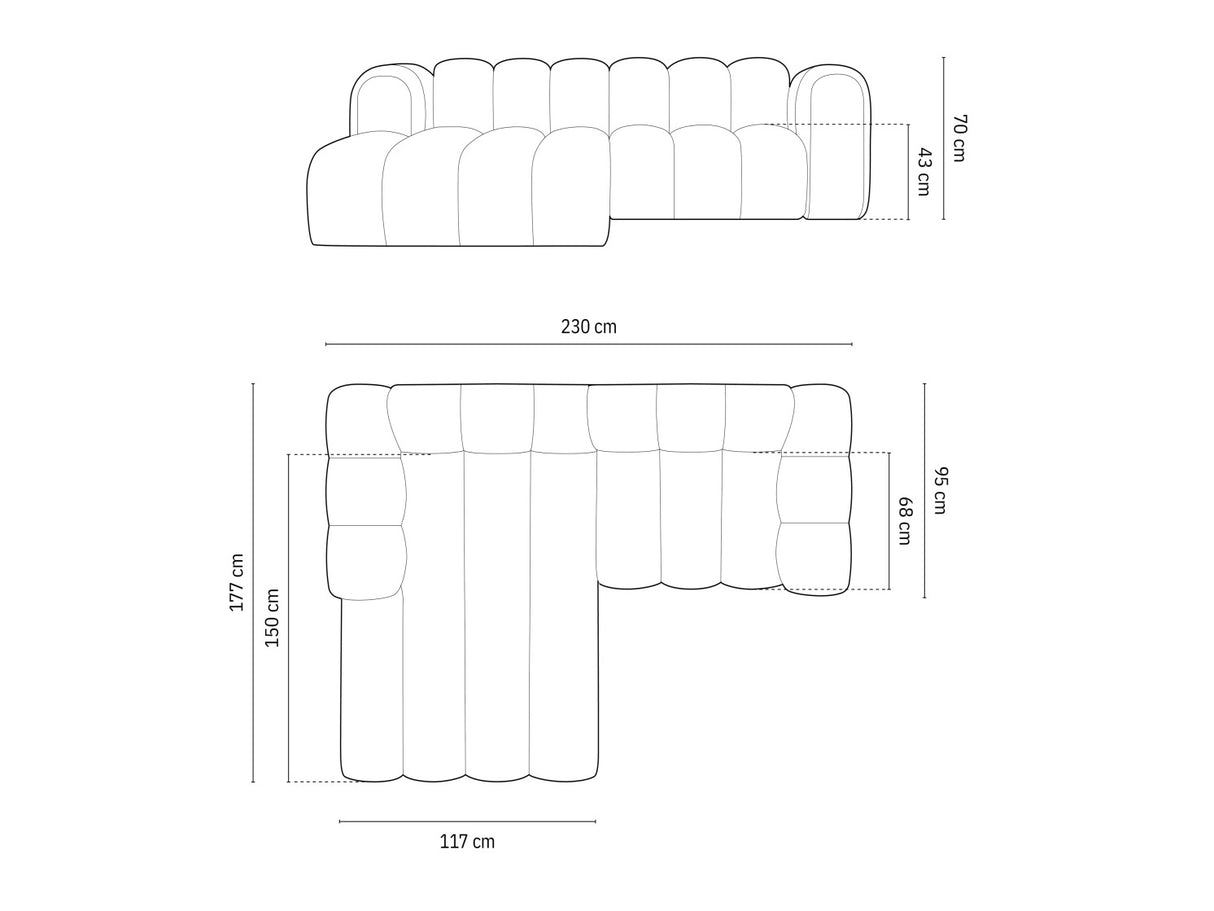 Modulinis minkštas kampas 592315
