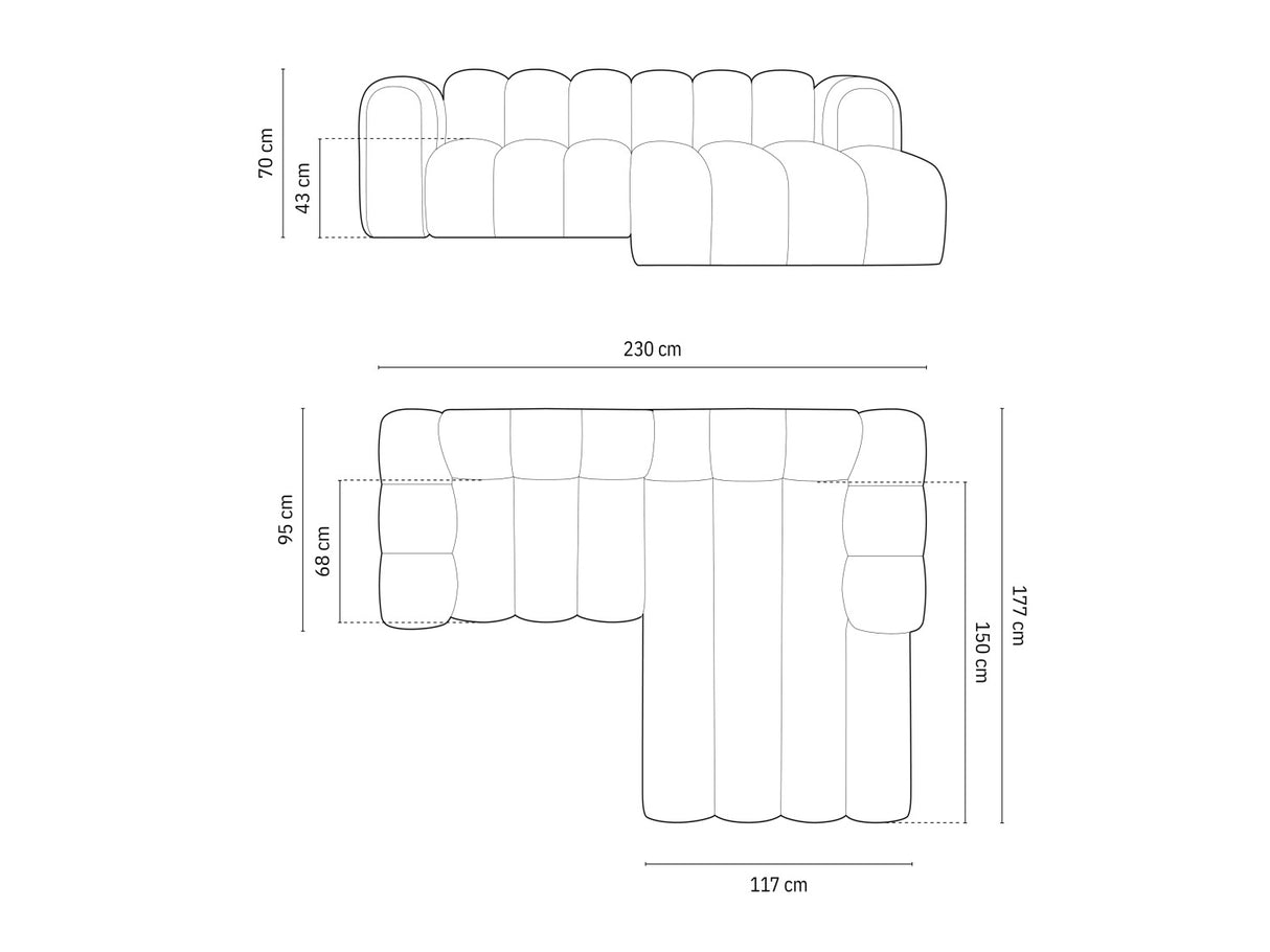 Modulinis minkštas kampas 592315