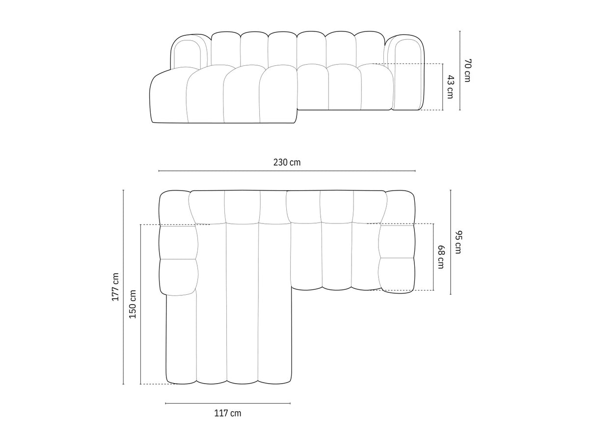 Modulinis minkštas kampas 592315