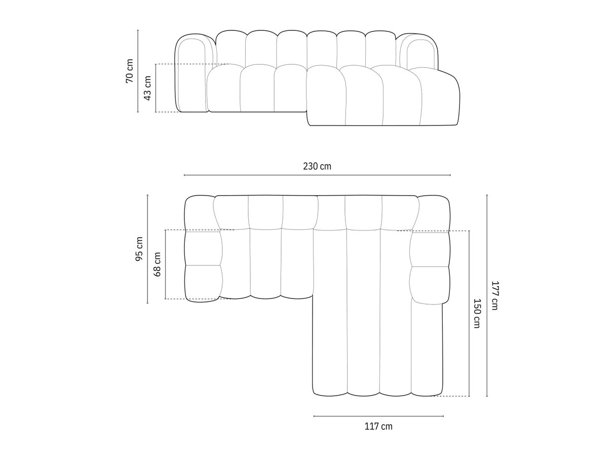 Modulinis minkštas kampas 592315